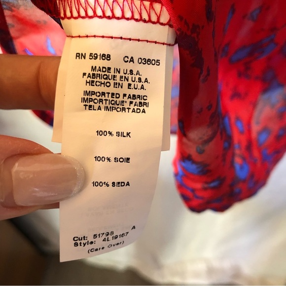 Karen Kane all silk elastic waist tunic length flowing top oversized fit M - Picture 8 of 9